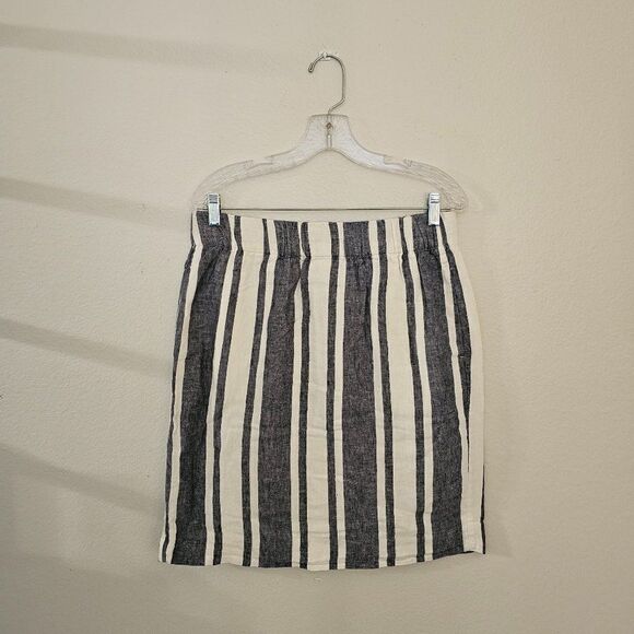 J. Crew Striped Lined Skirt Sz M - Picture 1 of 3